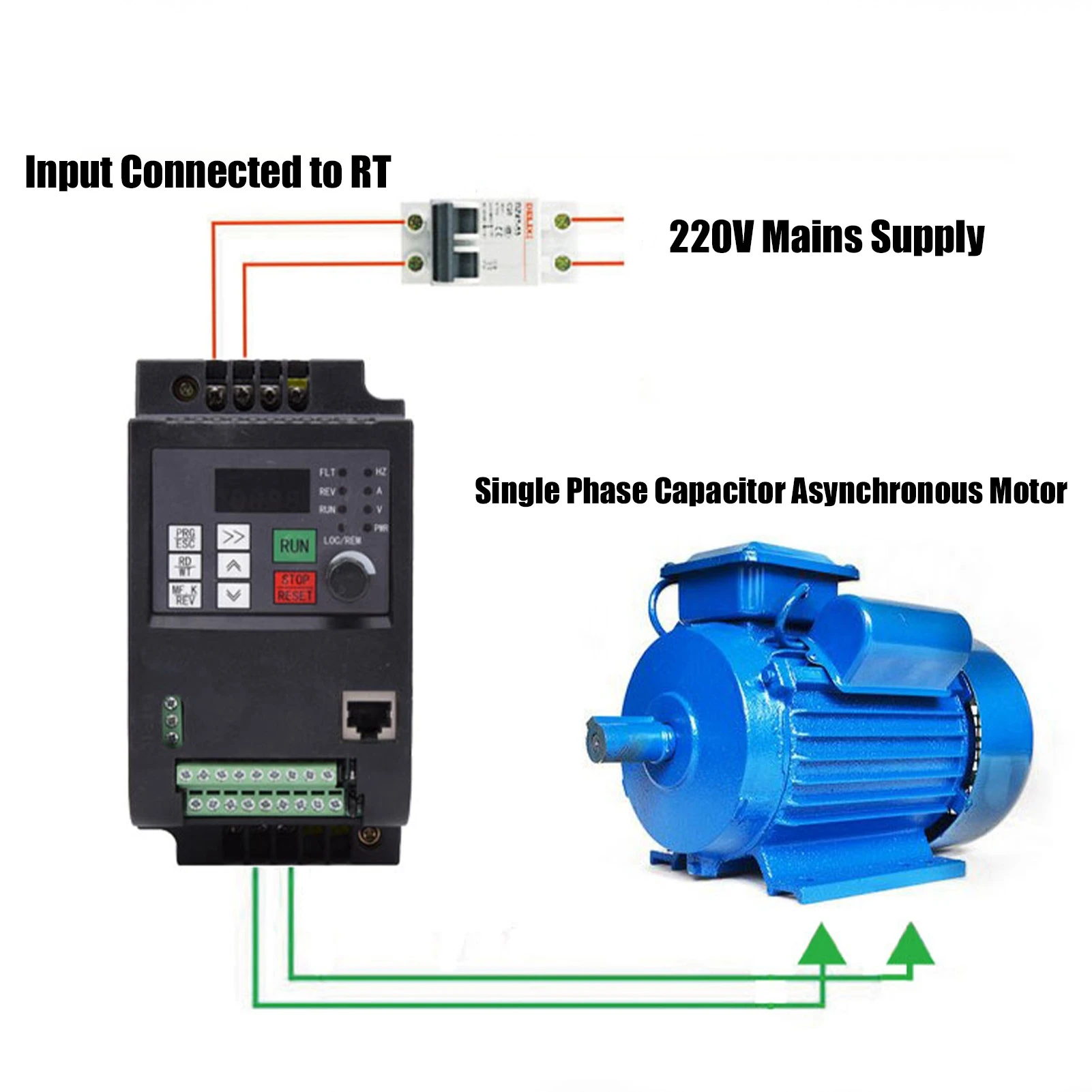 Drive Single Variable Frequency Drive NFLIXIN Variable Frequency Drive Single Phase 220V 2.2kw 1 in 1 Out Motor Speed Controller