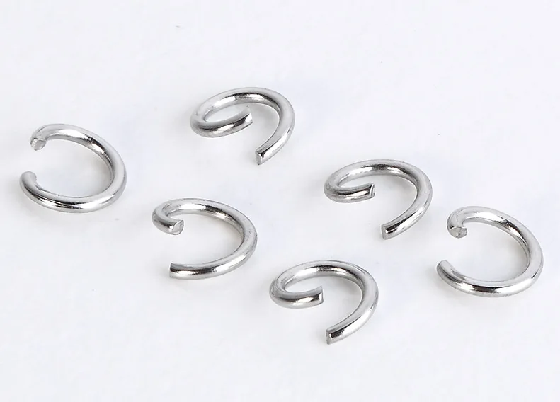 100 Stuks 1.0Mm/18 Gauge, 18K Vergulde 304 Roestvrij Staal, 5Mm/6Mm/7Mm Open Jump Rings, Link Connector, Split Gold Jump Ring