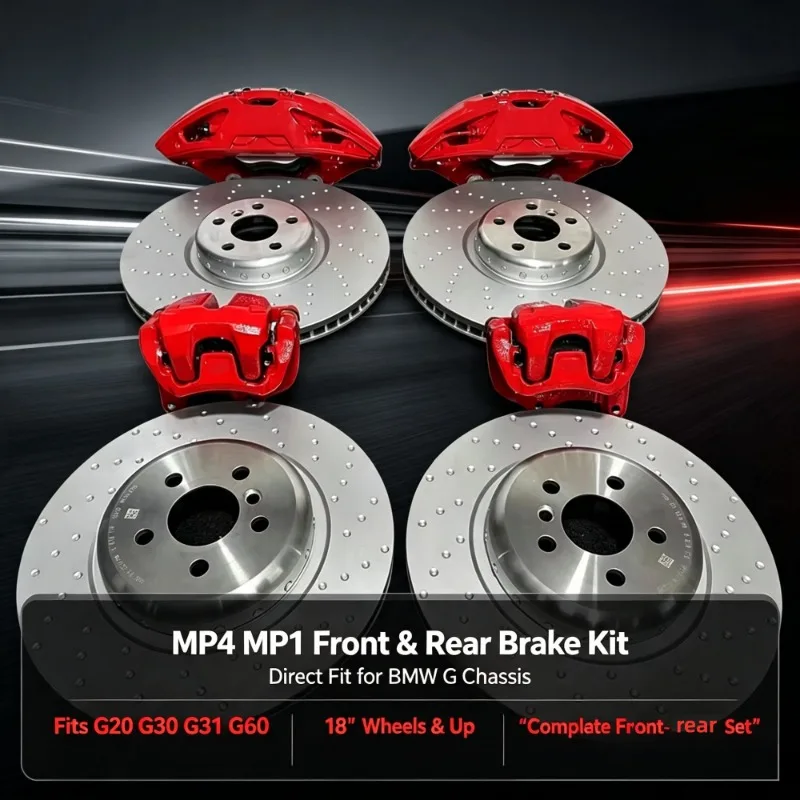 26 StyleM Performance MP Big Brake Kit Front 4-Pot 1-Pot Caliper Rotor Disc Rear 345mm For BMW MP 3 4 5 Series P X4 Z4 395mmx36