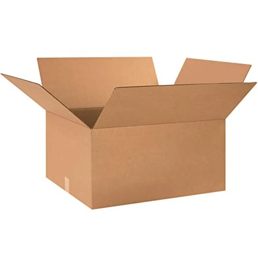 Corrugated Cardboard Shipping and Mailing Boxes 24" L x 20" W x 12" H Brown/Kraft Easy-to-Assemble Great for Small Businesses P