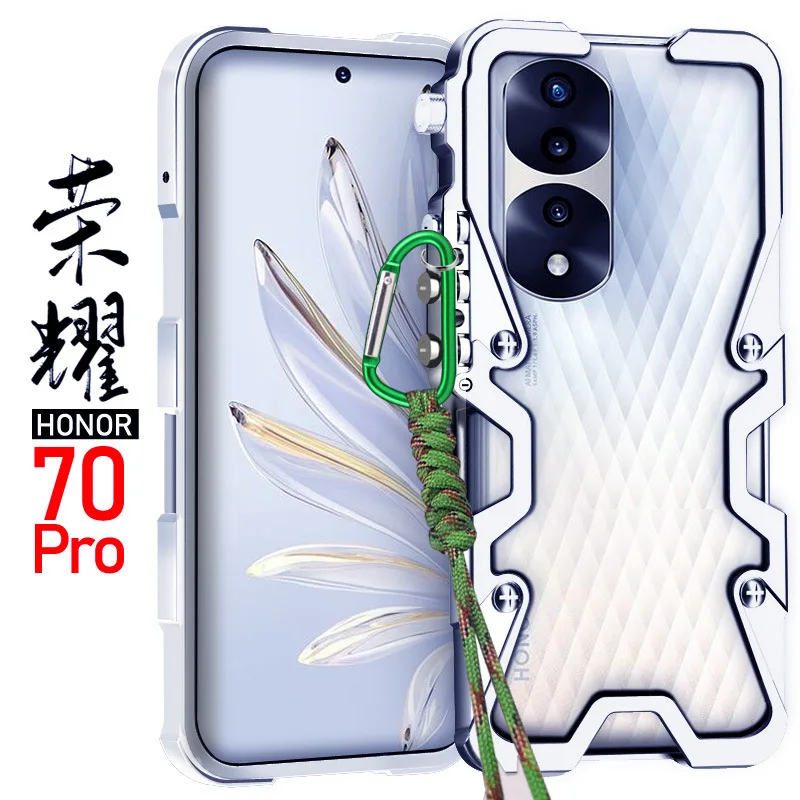 FOR HONOR 70 Pro mobile phone case metal protective case individual anti-fall all-inclusive mechanical model