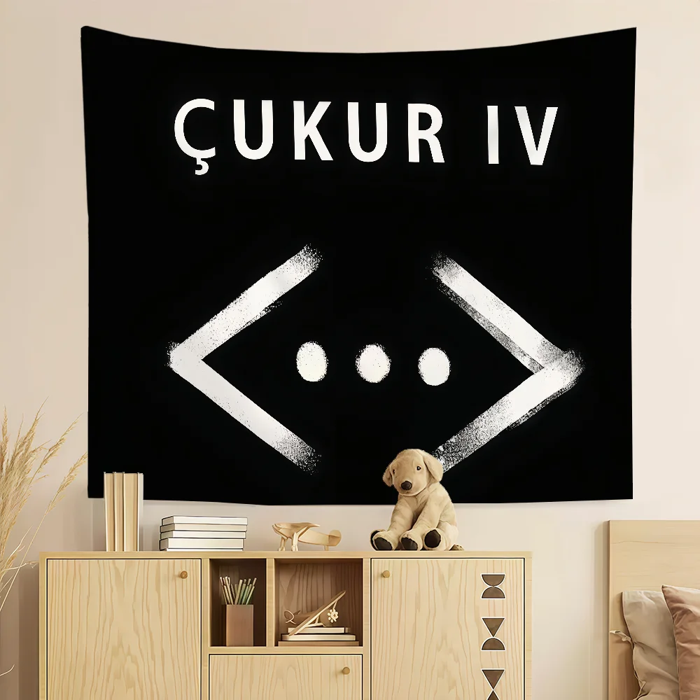 TV C-Cukur Flag Room Decoration Wall Tapestry Hanging Aesthetic Bedrooms Advertising Banner