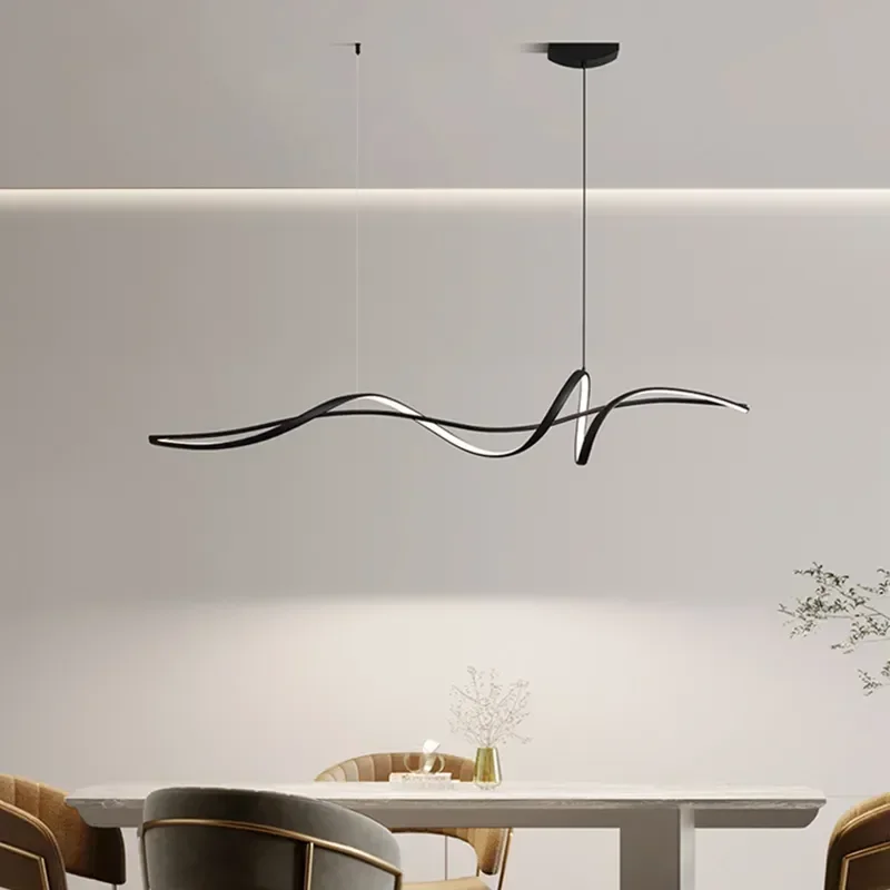 Moderne minimalistische hanglampen dimbaar voor eetkamer woonkamer keuken plafond kroonluchter woondecoratie verlichting glansarmatuur