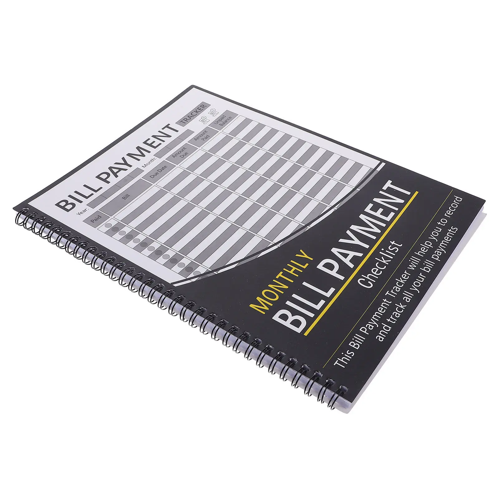 Monthly Bill Tracker Notebook Hardcover Budget Organizer with Checklist Payment System Monthly Expense Summary Financial