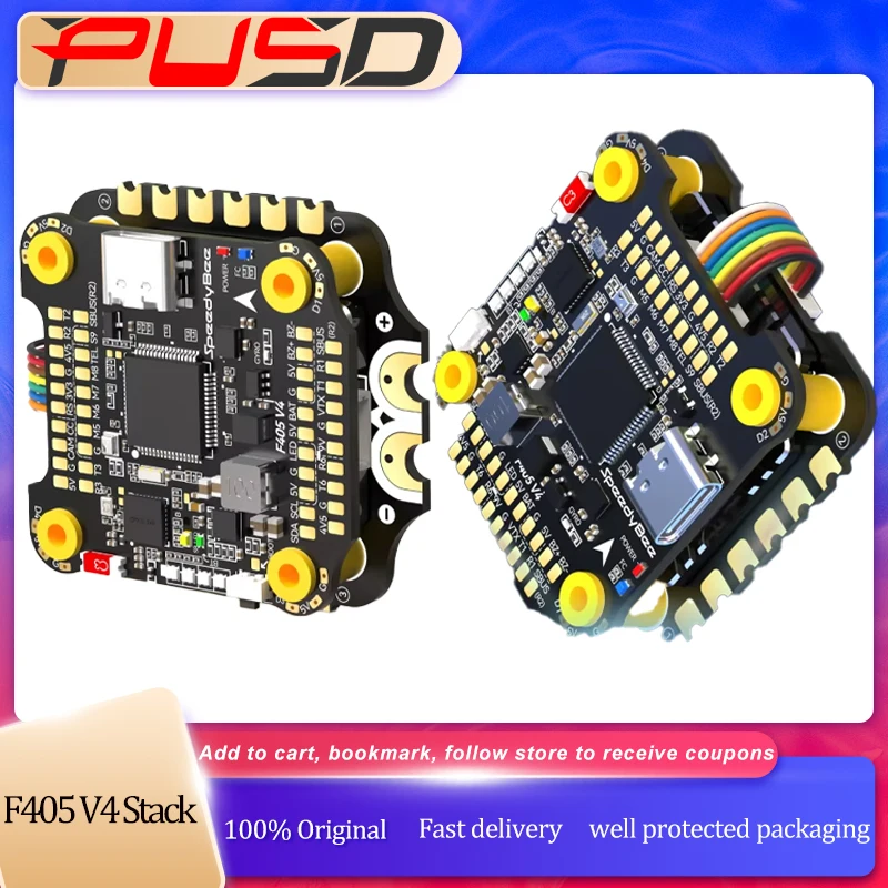 

Flight Controller ESC Stack SpeedyBee F405 V4 BLS 55A 60A 3-6S For FPV Racing Drone DJI O3 HD Analog VTX 30x30 Upgrade Version
