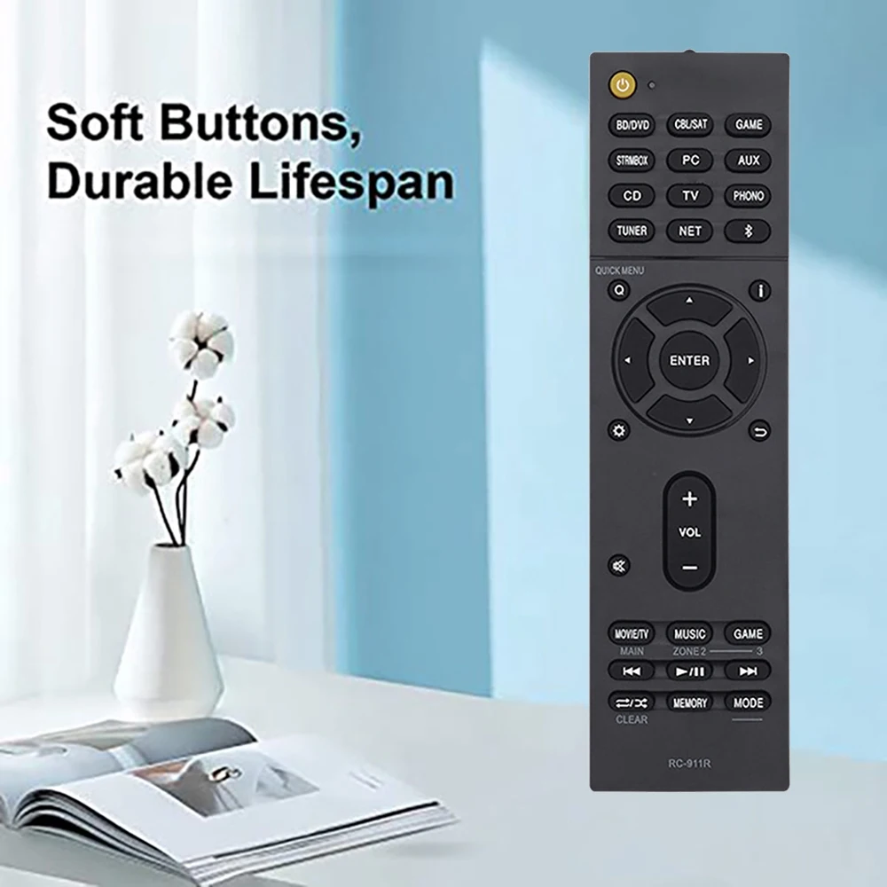 รีโมทคอนโทรล RC-911R สำหรับ Onkyo TX-RZ810 TX-NR585 TX-NR575E เครื่องรับสัญญาณ AV เครื่องเล่นวิดีโอรีโมทคอนโทรล