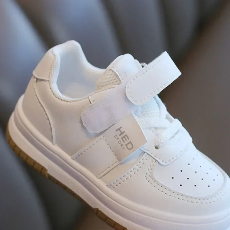 Fashion Platform Shoes for Kids Girl All-white Sneakers Boys Casual Tenis New 2024 Spring Autumn Children Sport Shoes Size 21-32