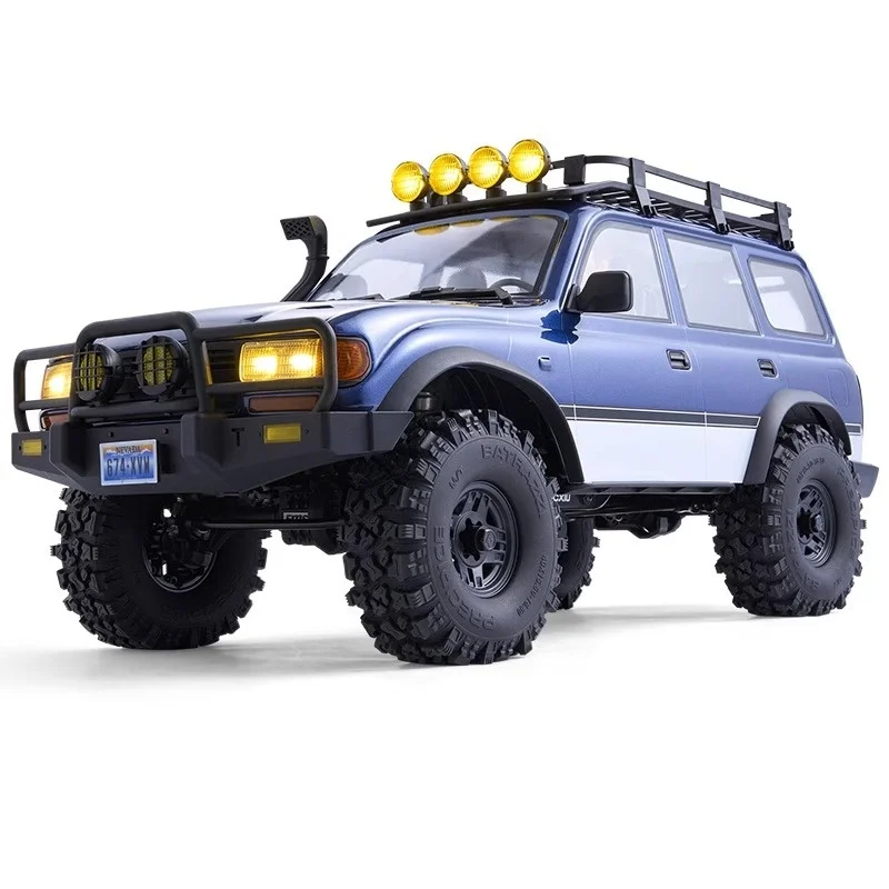 Fms novo veículo de escalada off road de simulação fcx10 pro lc80 com controle remoto de alta e baixa velocidade, presente de aniversário masculino