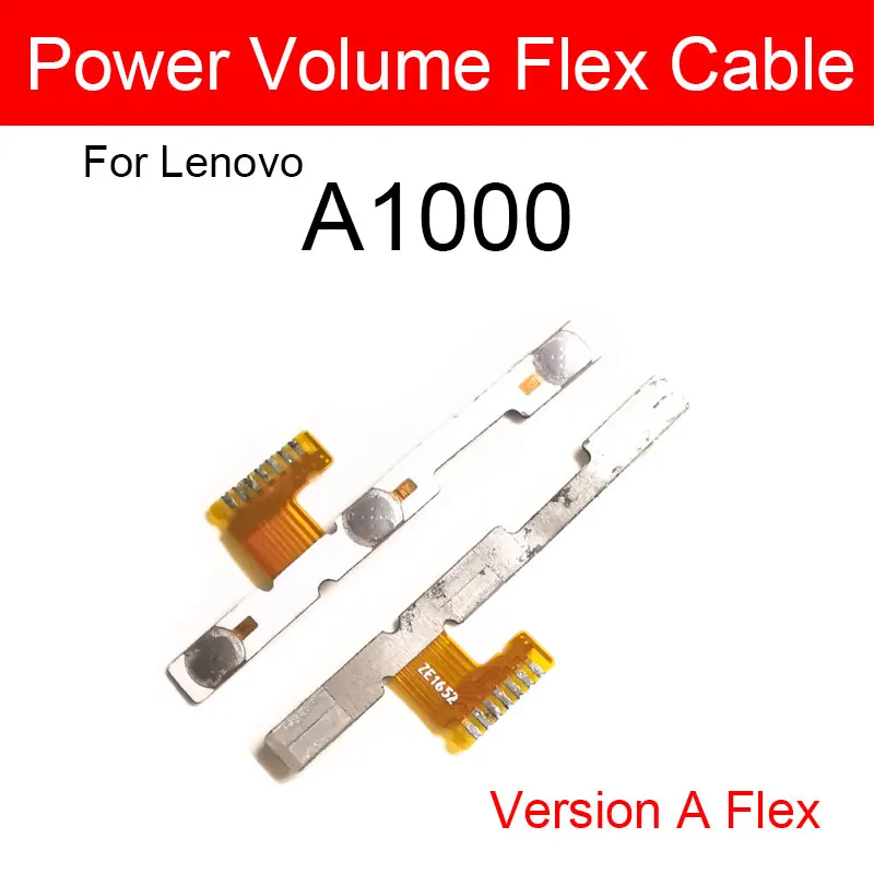 Power On/off Volume Switch Flex Cable For Lenovo A1000 Power Side Button Volume Key Flex Ribbon Cable Replacement Parts