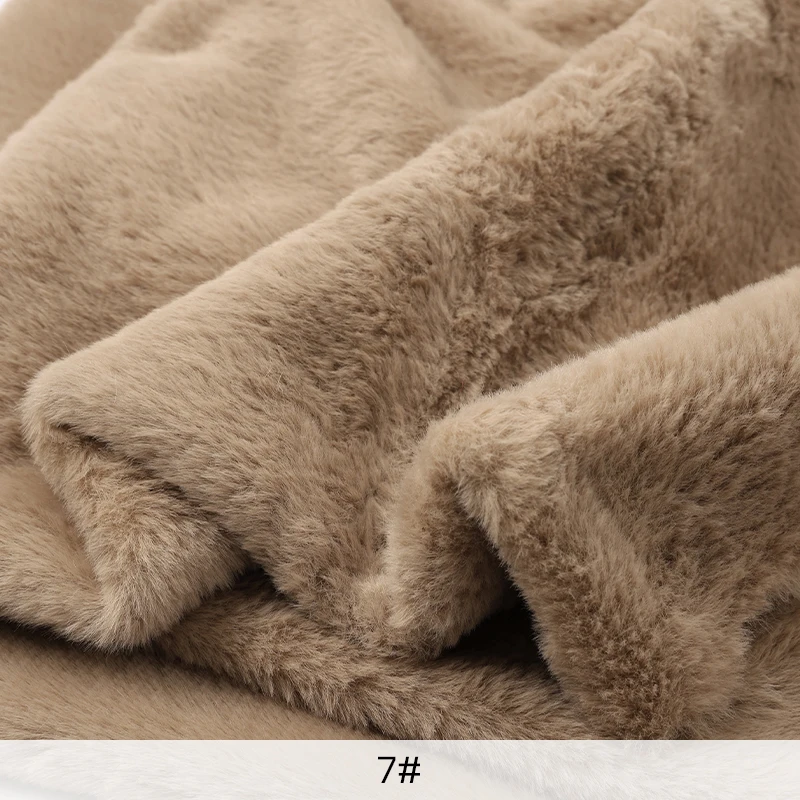 8mm Imitation Rabbit Fur Fabric Soft Short Plush For Warm Scarf, Doll,DIY Plush Toys Fabric Background Display Cloth 50x50cm/1m, image 9