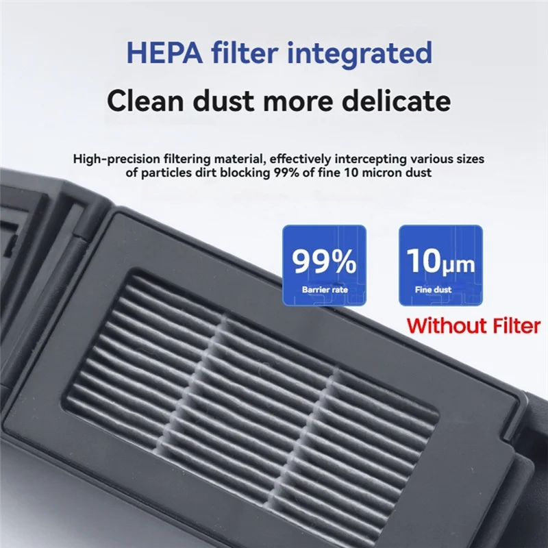 

F-F Dust Box For Ecovacs Deebot T50 PRO Robot Vacuum Cleaner Accessories Replacement Parts Trash Dust Box