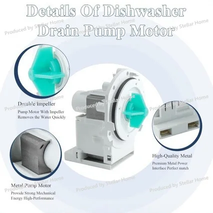 A00126401 Bpx1-90e Dishwasher Drain Pump Motor Suitable for Dishwasher 120v