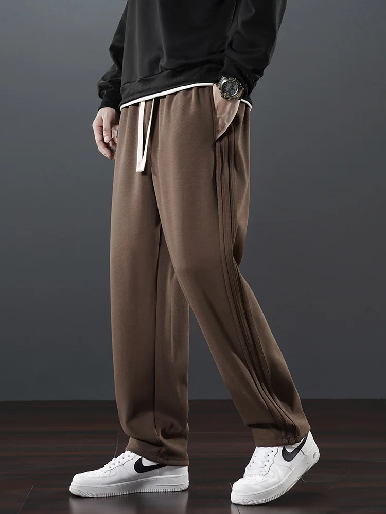 

Loose Straight Sweatpants Men's Black Gray Fashion Outdoor Basketball Sports Casual Jogging Pants Spring Autumn Trousers