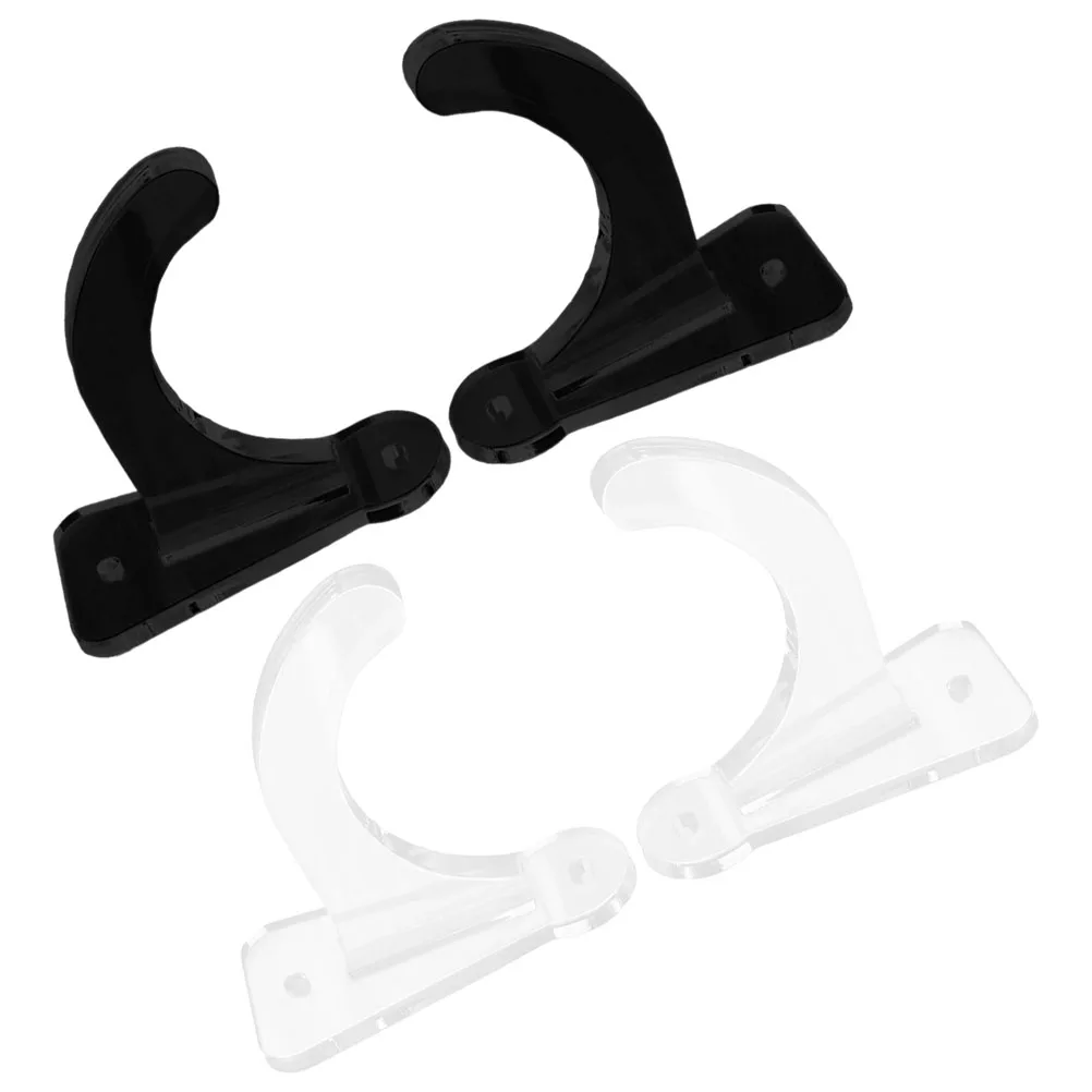 

2 Sets Baseball Bat Wall Mount Rack Horizontal Display Stand for Softball Hockey Sticks Acrylic Bracket Space Saving