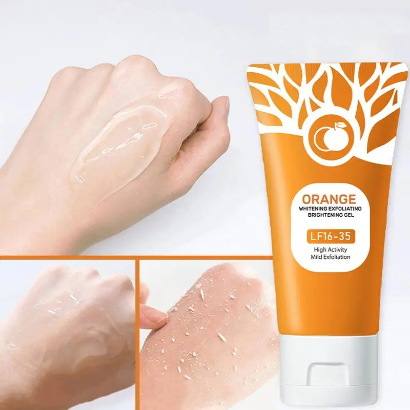 Gel esfoliante removedor de manchas mortas iluminar peeling reparação suave esfrega clarear hidratante hidratante limpeza profunda cuidados com a pele