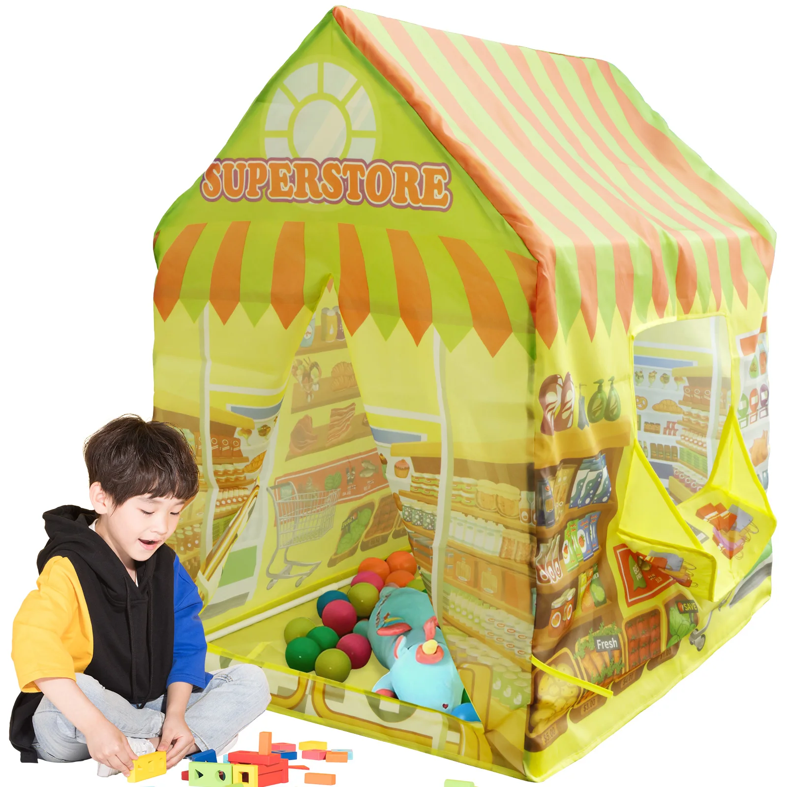 Children's Tent Baby Playhouse Children's Toy Tent Foldable Castle Indoor and Outdoor Playhouse Tent Children's Room Decoration