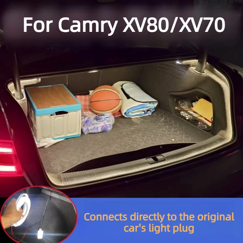 

Trunk Ambient Lighting For Camry XV80/XV70 Car Trunk Light Accessories 2026/2025,Reusable Removable No Wiring 2018-2024