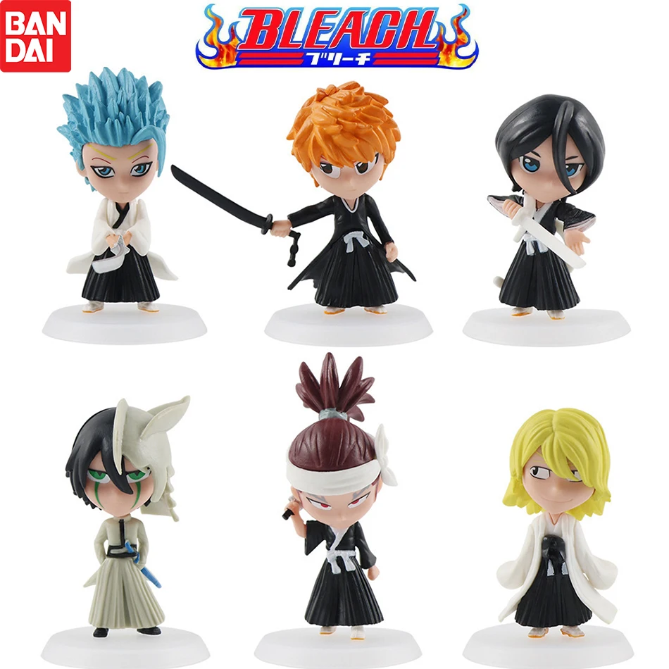 2Set Wholesale BLEACH Action Figure Cool Cute Anime Figure Toy Doll Model Desk Decoration For Kid Birthday Gifts