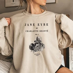 Sudadera con capucha de Jane Eyre Charlotte Bronte, sudadera con capucha de Booktok, suéter de novela de literatura clásica, sudaderas de cuello redondo de moda, regalo Bookish