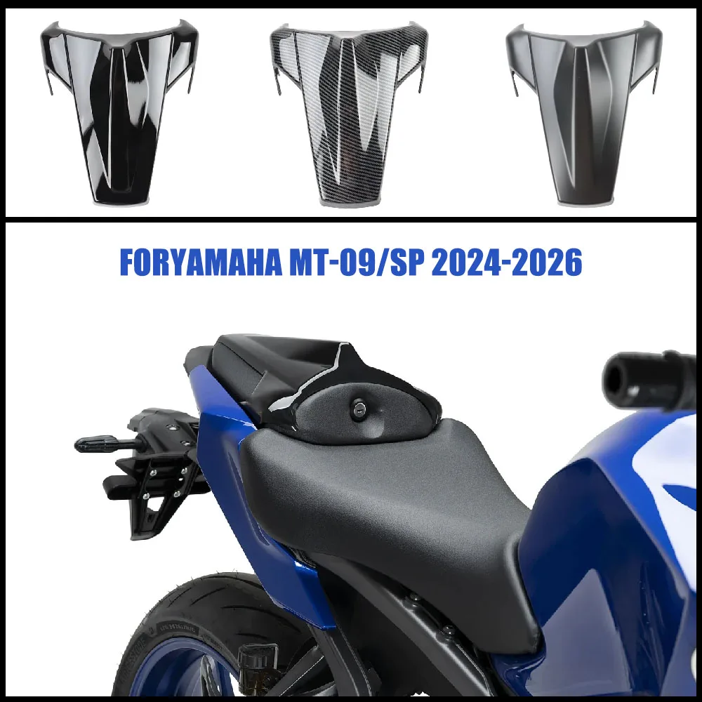 

Motorcycle Carbon Fiber Rear Seat Cowl Fairing Black Cover, Rear Pillion Seat Cowl Accessories Fit For Yamaha MT09 SP 2024-2026