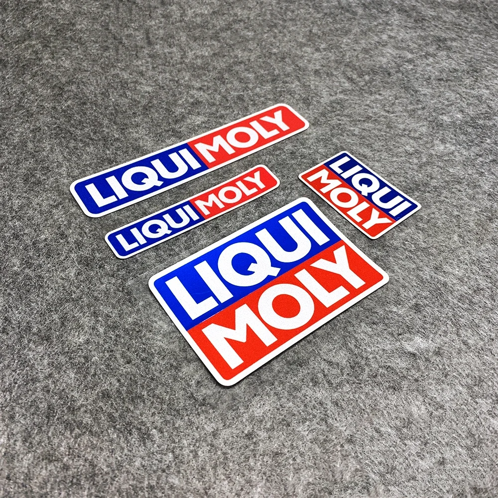 Calcomanías de Vinilo Impermeables para Decoración Exterior de Casco de Moto y Bicicleta, 1 Juego de Adhesivos de Patrocinadores de Automovilismo