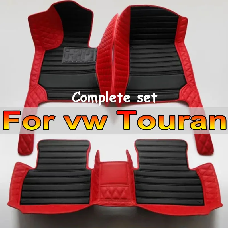 

Кожаные автомобильные коврики для vw Touran 2015 2014 2013 2012 2011 2009 2008 2007 2006, коврики, накладки, аксессуары для интерьера