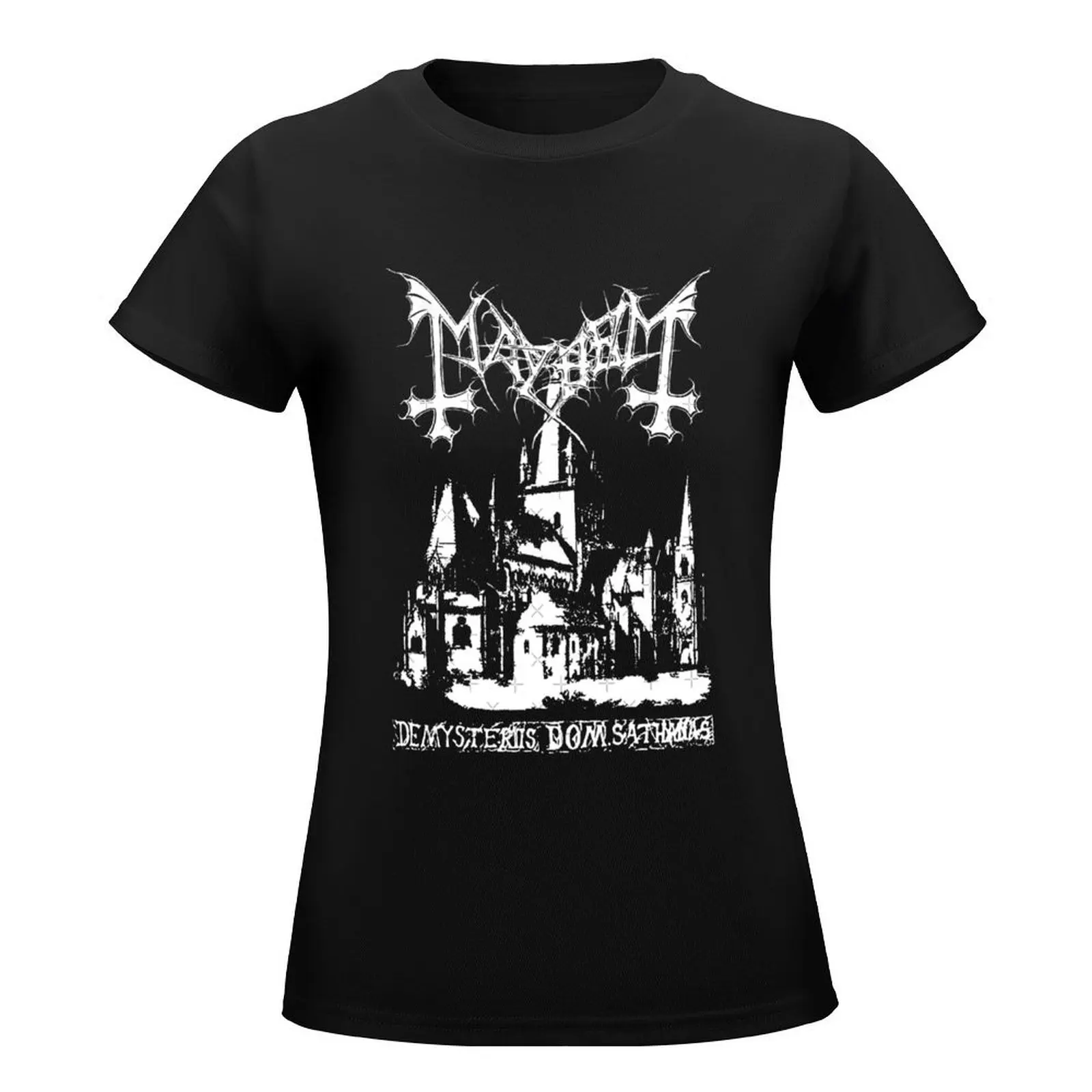 Mayhem Norway Band Original Logo Fanart De Mysteriis Dom Sathanas T-Shirt quick drying blacks white t-shirts for Women