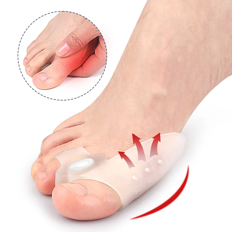 8pcs Silicone Toe Separator Bunion Corrector Hammer Toe Corrector Soft Silicone Material for Toe Separation Foot Care Tool