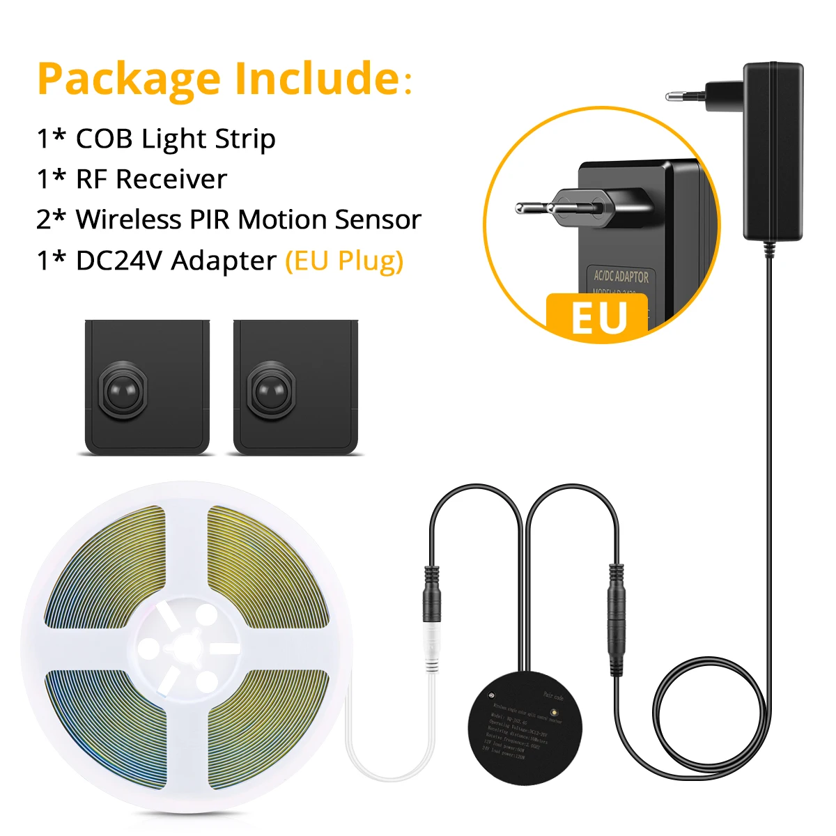MALITAI Bande Lumière LED COB Avec Détecteur De Mouvement 3