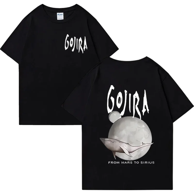 

France Metal Band Gojira From Mars To Sirius Flying Whales Music Album Graphic T-shirt Men Women's Fashion Vintage Streetwear