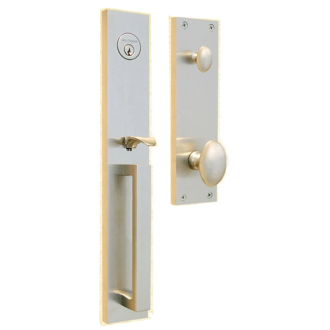 

Винтажный французский дверной замок из чистой меди и ручка для американской спальни, магнитный бесшумный золотой деревянный дверной замок с разделенным замком