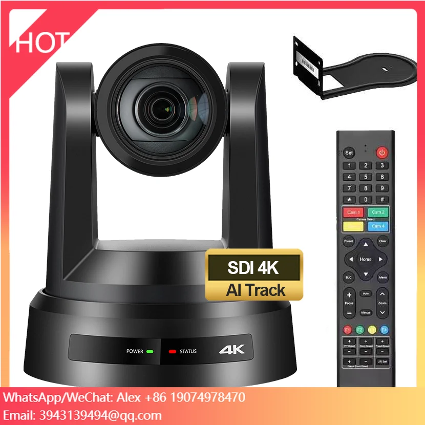 

HK620-N NDI HX SDI 4K 20X Optical Zoom PTZ Broadcast Camera AI Track Hd Mi Live Streaming Conference Camera