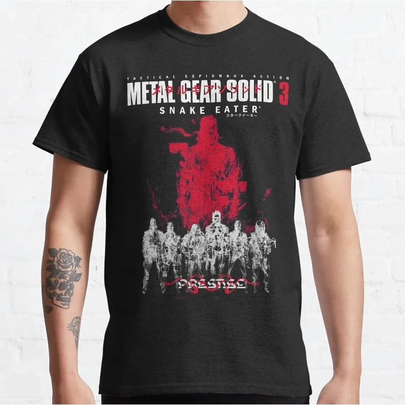 Metal Gear Solid MGS Video Game T‑Shirt Gamer Fan Gift Unisex Cotton Short Sleeve Tees Solid Snake Graphic Print Streetwear Tops
