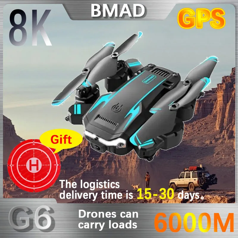 

BMAD G6 RC Drone 5G GPS Dron Professional HD Aerial Photography Camera Obstacle Avoidance Helicopter RC Quadcopter Toy Gifts