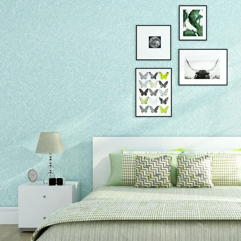 Nordic 3D Silk Patterned Solid Color Wallpaper Waterproof PVC Wallpaper for Bedroom Living Room TV Background Home Decor Обои