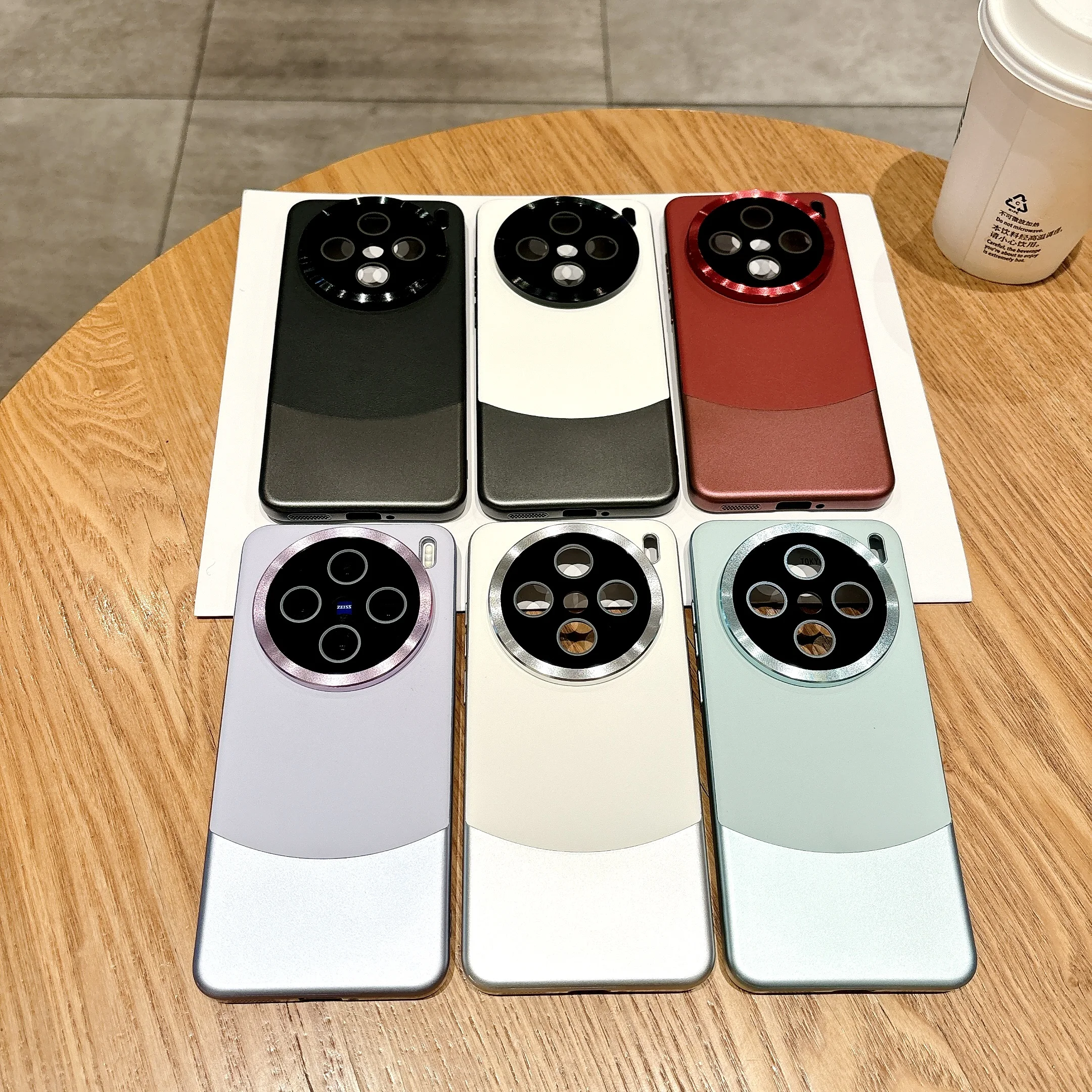 

Shockproof Leather Matte Hard Case For Vivo X200 X100S Pro X100 X200 Pro Mini, Slim Glass Metal Camera Protection Phone Cover