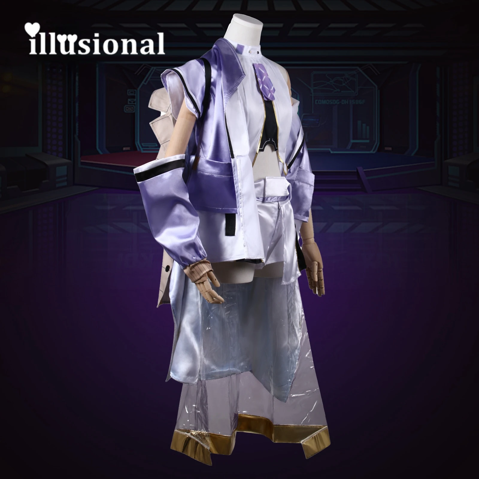 illusional Ni cos kke Syuen Cosplay Costumes Halloween Costumes Female Top Shorts Coat Can Custom Made