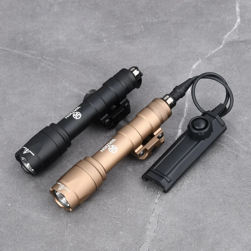 Tactical Flashlight M300/M600 Constant WeaponLight With Dual Function Remote Pressure Switch Fit Picatinny Rail Hunting Airsoft