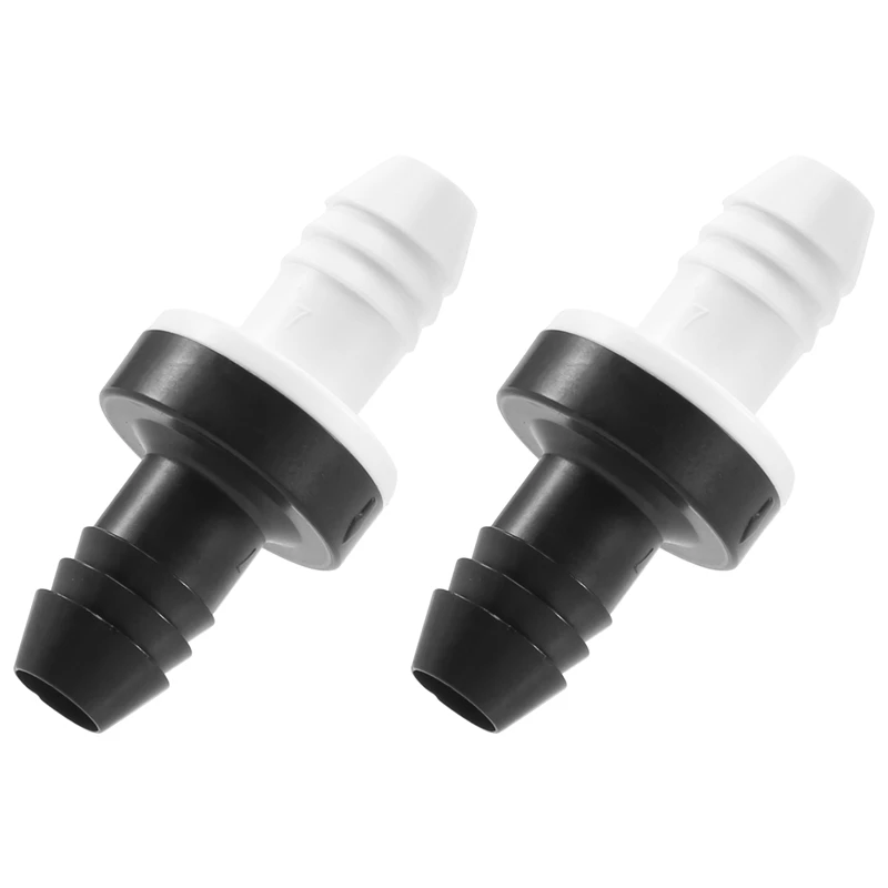 2Pcs 3/8 Inch 10Mm Inline Abs One Way Water Non Return Check Valve For Fuel Gas Liquid Air