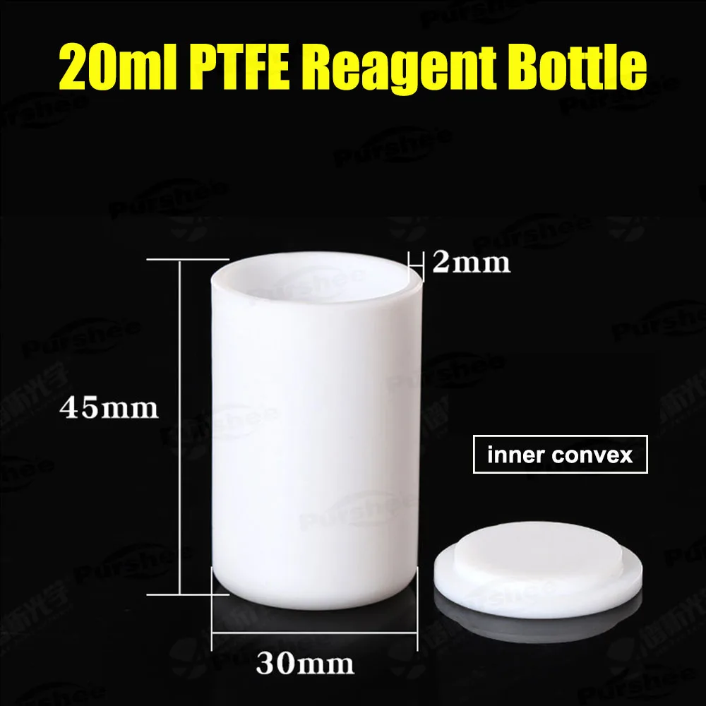 PTFE-Schraubverschluss-Reagenzflasche Hochtemperaturbeständig Säure- und Alkalibeständig mit Deckel Verschiedene Größen Labor-Aufbewahrungsflasche – Detail 23