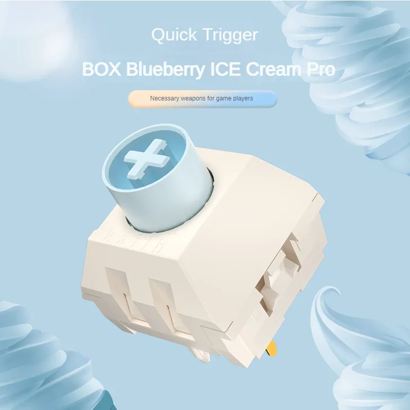 

Kailh Box Blueberry ice cream switch liner Quick trigger 5pin For Mechanical Keyboard Switch