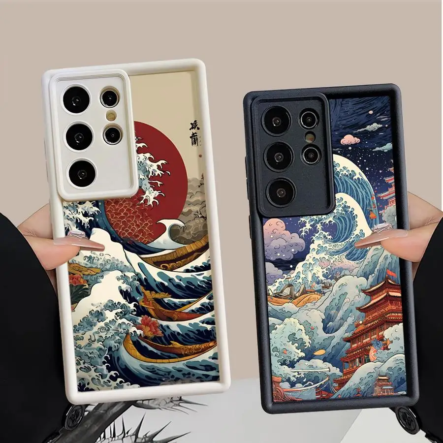 Ocean Waves Creative Case for Samsung Galaxy S26 Ultra S20FE S23 FE S24 Plus S21 S25 S22 S24Ultra S25 Edge Phone Cover