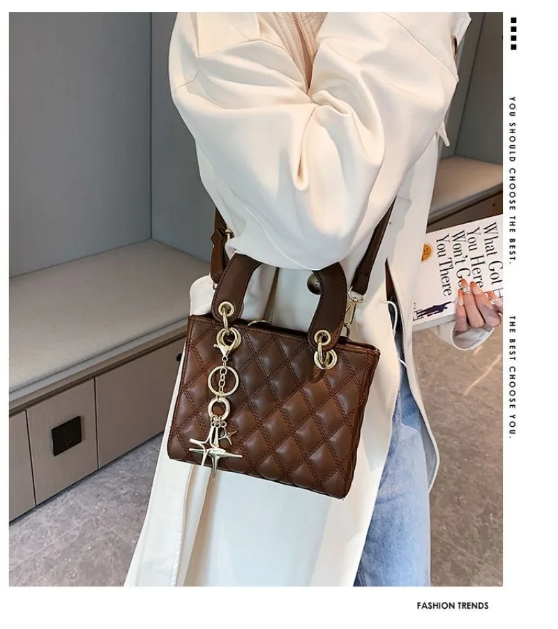 Small Artificial Leather Handbags for Women Luxury Designer Bag Single Shoulder Crossbody Bag Female Tote Bag for Daily