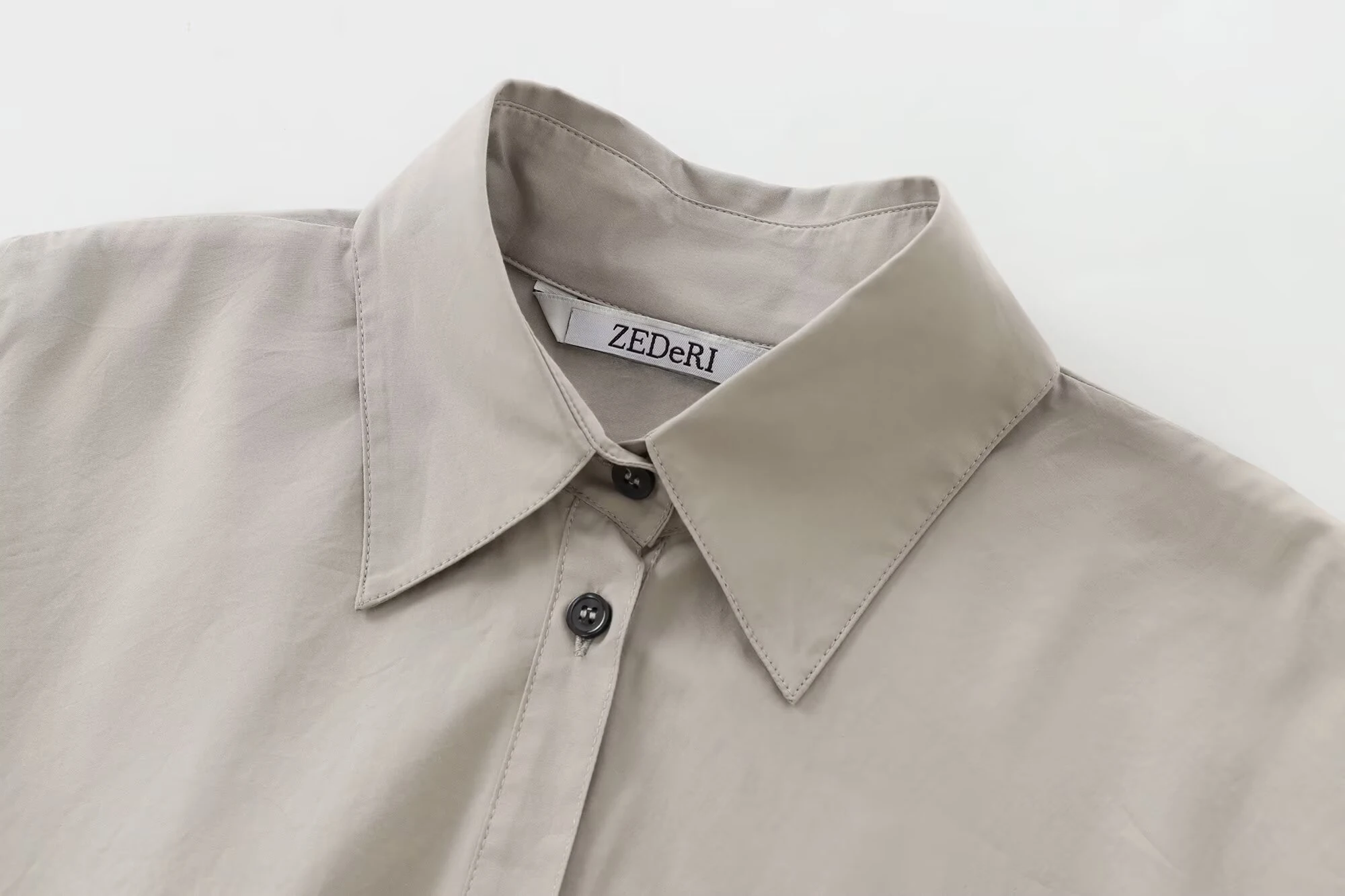 DEEABAE style européen et américain hiver nouveaux vêtements pour femmes design sens tempérament polyvalent chemise en coton à manches longues