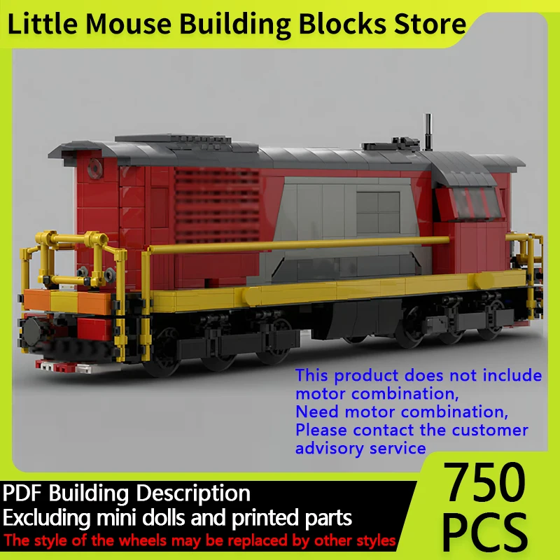 

City Car Model MOC Building Bricks ChME3 Diesel Locomotive Train Modular Technology Gifts Holiday Assemble Children Toys Suit