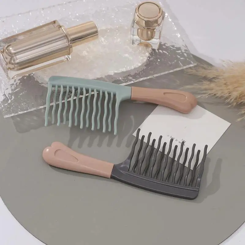 Dual Wide Tooth Hair Comb Ideal For Long Curl Voluminous Style Curly Hair Management Home Massage Elegant Hair Care