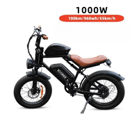 Electric City Bike Long Range Ebike Ecoride V2 Electric Dirt Bike 1000w 48v20ah Electric Mountain Bike for Adults