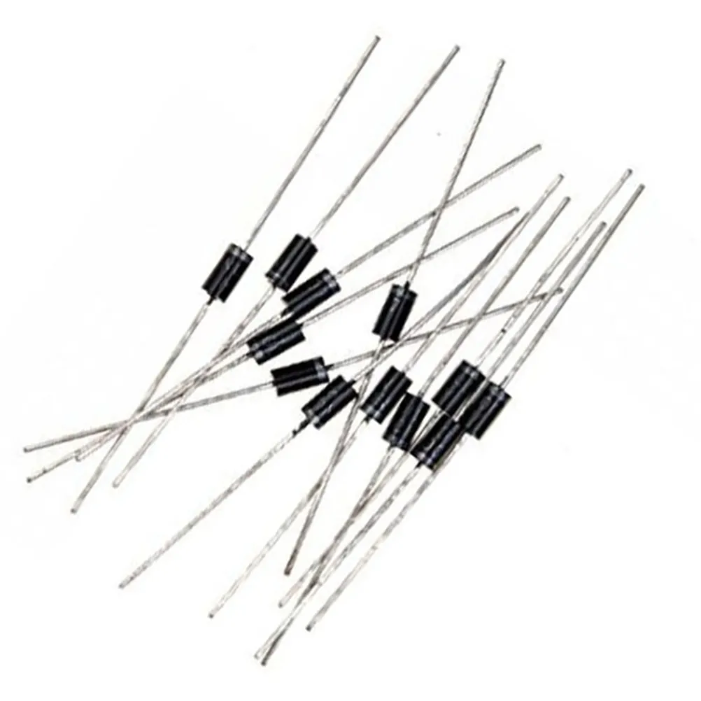 100Pcs Inline Package Rectifier Diode In4007 1A 1000V Fast Recovery Suitable for Electronics and Power Amplifier Circuits