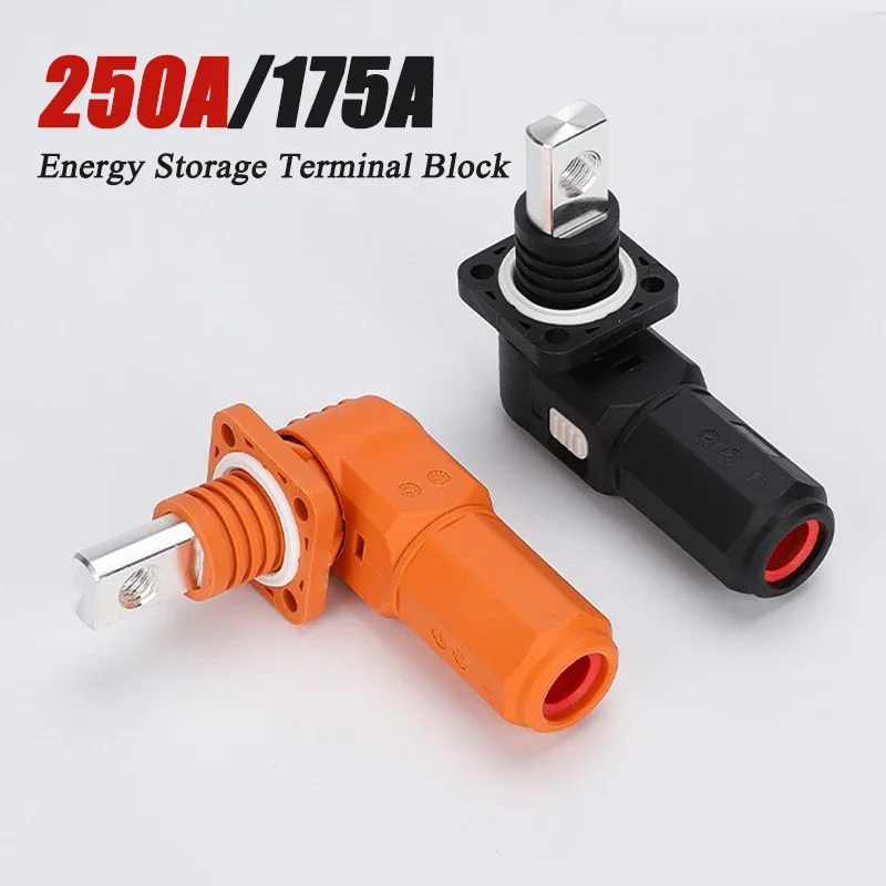 250A Single Core Plug-in Terminals Copper Silver Plated 175A Quick Plug Connector High Current Energy Storage Terminal Block