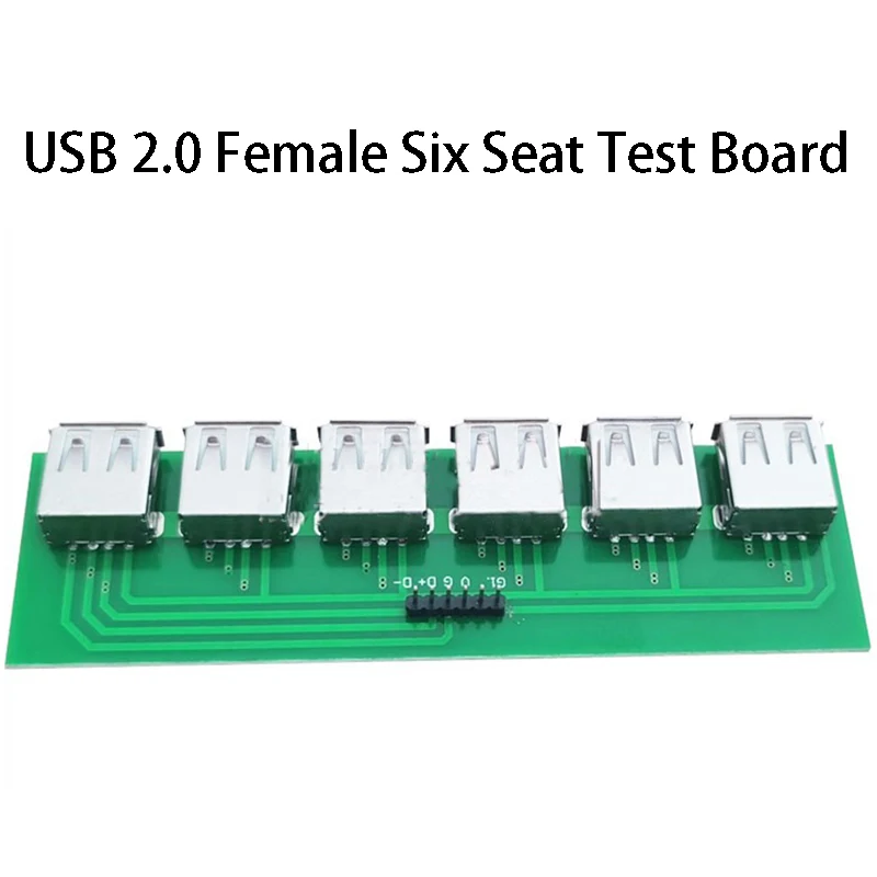 1PC USB 2.0 Mother Seat Six USB2.0 In One Test Board Has Been Soldered With The Seat Adapter Board PCB